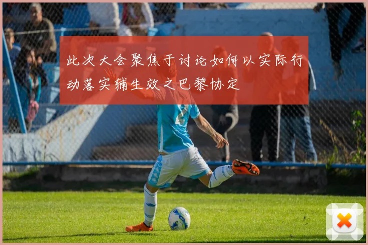 此次大会聚焦于讨论如何以实际行动落实辅生效之巴黎协定